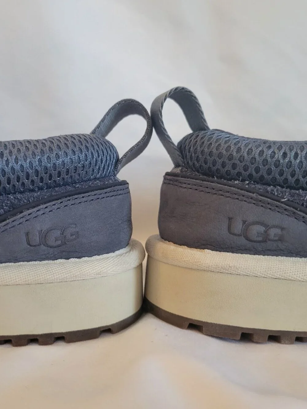 UGG Tasman IOE Mens 10 NWOT Suede Slip On Clog Slippers Shoes Blue Gray Slip On
